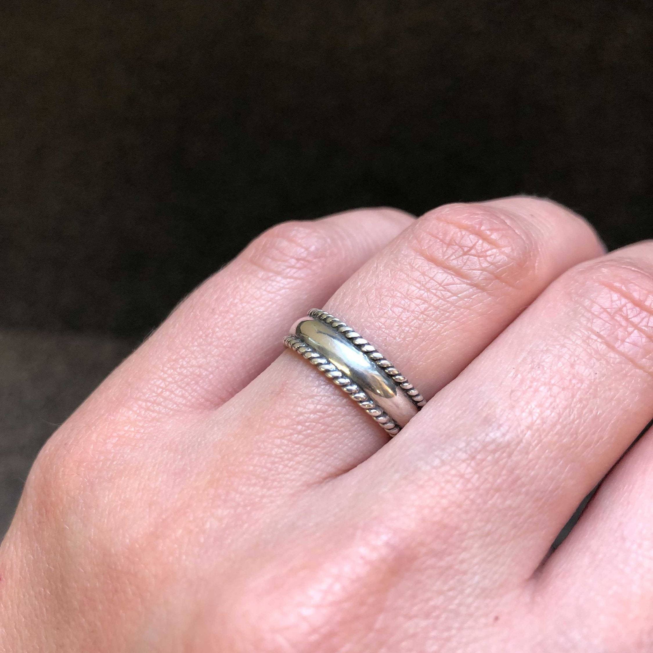 Braided Band, Minimal Ring, Detailed Ring, Artisan Ring, Handmade Silver Ring, Simple Silver Ring, Delicate Silver Ring, 925 Sterling Silver