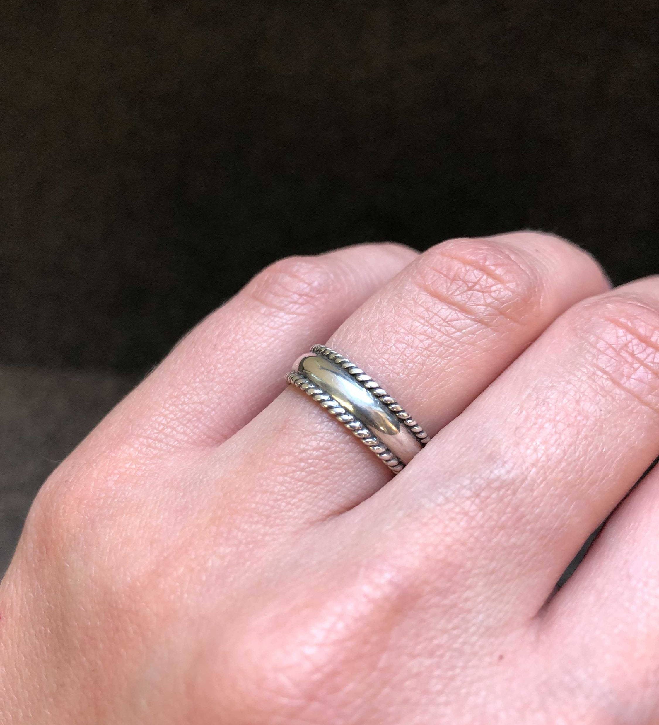 Braided Band, Minimal Ring, Detailed Ring, Artisan Ring, Handmade Silver Ring, Simple Silver Ring, Delicate Silver Ring, 925 Sterling Silver