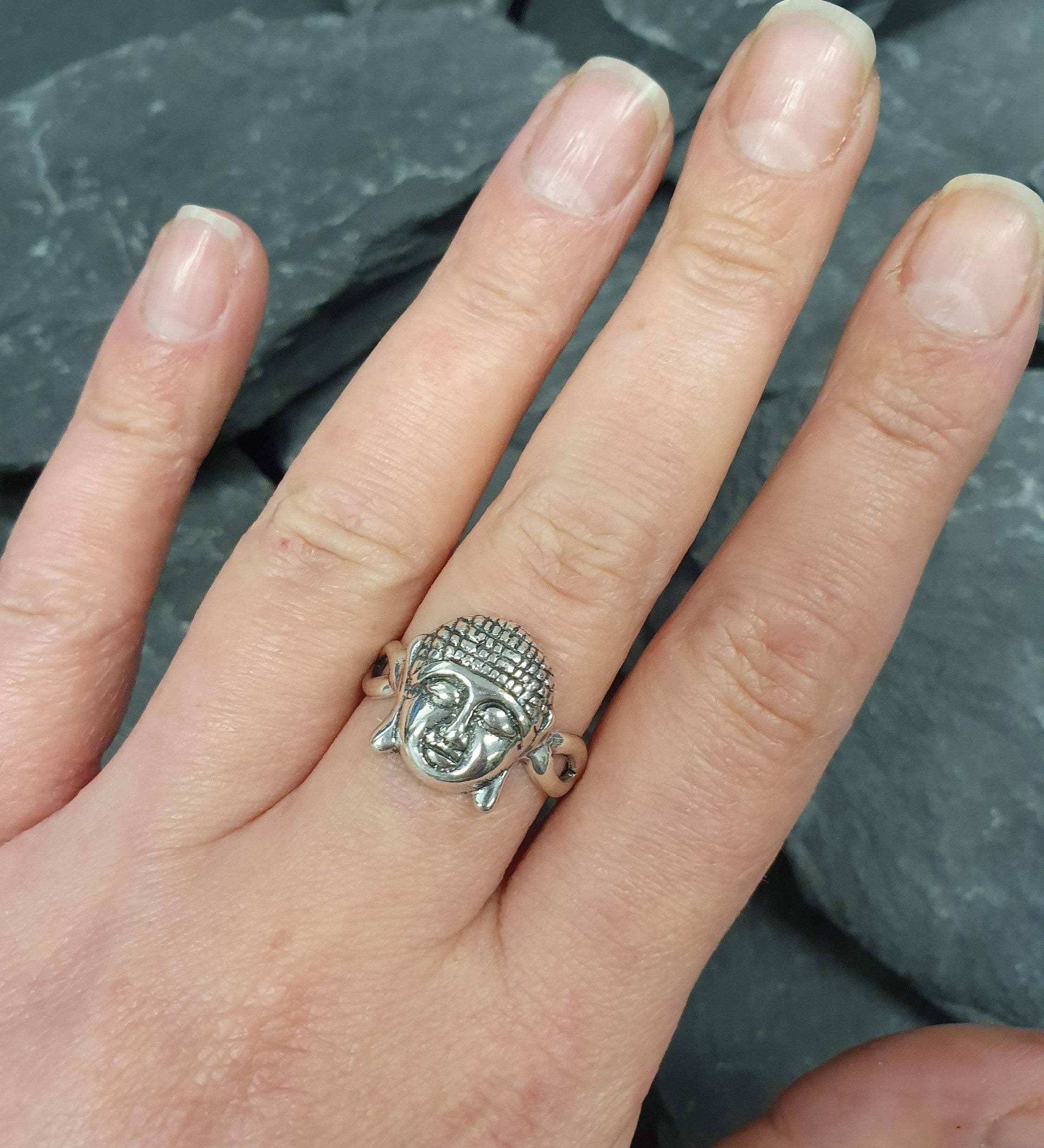 Buddha Ring, Silver Buddhist Ring, Symbolic Ring, Gautama Buddha Ring, Statement Ring, Sterling Silver Ring, 925 Silver Ring, Nirvana Ring
