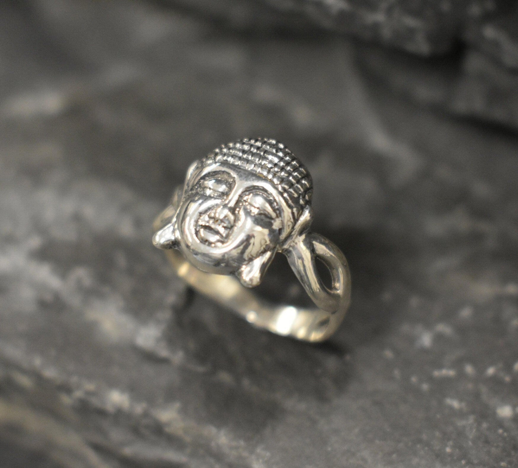 Buddha Ring, Silver Buddhist Ring, Symbolic Ring, Gautama Buddha Ring, Statement Ring, Sterling Silver Ring, 925 Silver Ring, Nirvana Ring