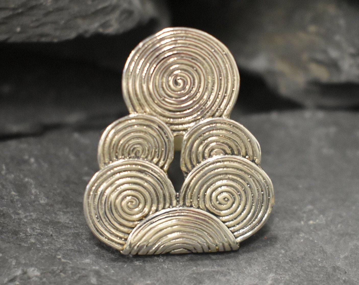 Large Silver Ring, Geometric Ring, Infinity Ring, Tribal Ring, Circle Ring, Statement Ring, Vintage Ring, Sterling Silver Ring, Celtic Ring