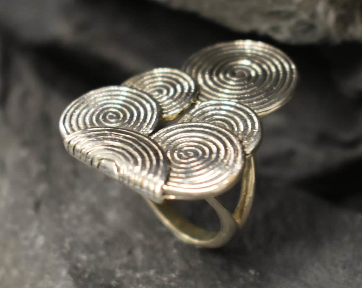 Large Silver Ring, Geometric Ring, Infinity Ring, Tribal Ring, Circle Ring, Statement Ring, Vintage Ring, Sterling Silver Ring, Celtic Ring