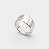 Wide Silver Band - Thick Silver Ring - Chunky Silver Ring