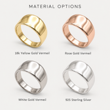 Wide Silver Band - Thick Silver Ring - Chunky Silver Ring