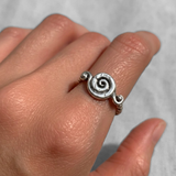 Silver Spiral Ring - Silver Swirl Ring - Silver Infinity Ring