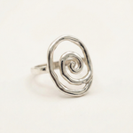 Silver Infinity Ring - Large Silver Swirl Ring - Silver Statement Ring made in 925 Sterling Silver. Ideal for everyday wear and perfect for birthday gifting and special occasions.
