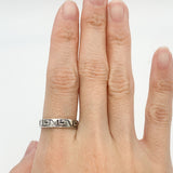 Gold Aztec Ring - Gold Tribal Band, Stackable Band