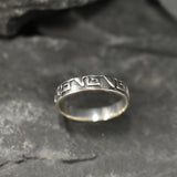 Gold Aztec Ring - Gold Tribal Band, Stackable Band