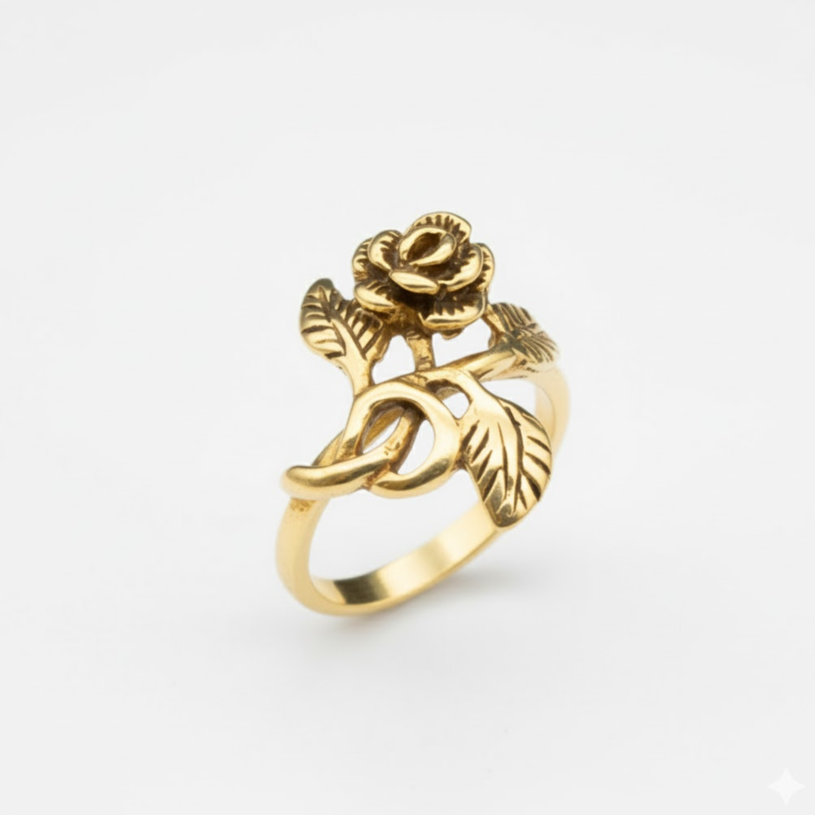 Silver Flower Ring - Silver Rose Ring - Vintage Flower Ring