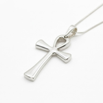 925 Sterling Silver Ancient Ankh Necklace, a beautiful Christian pendant, perfect for daily wear and special celebrations.