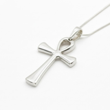 925 Sterling Silver Ancient Ankh Necklace, a beautiful Christian pendant, perfect for daily wear and special celebrations.