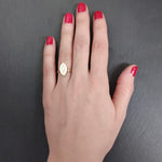 Gold Fish Ring, Pisces Ring, Gold Plated Ring, Vermeil Ring, Flat Ring, Marquise Ring, Fish Ring, Symbolic Ring, Boho Ring, Christian Ring