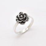 Silver Flower Ring, Flower Ring, Small Flower Ring, Rose Ring, Silver Rose Ring, Designer Ring, Silver Ring, Solid Silver Ring, Pure Silver