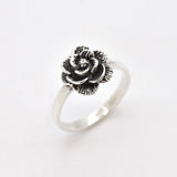Pink Rose Ring - Pink Flower Ring - Rose Gold Ring
