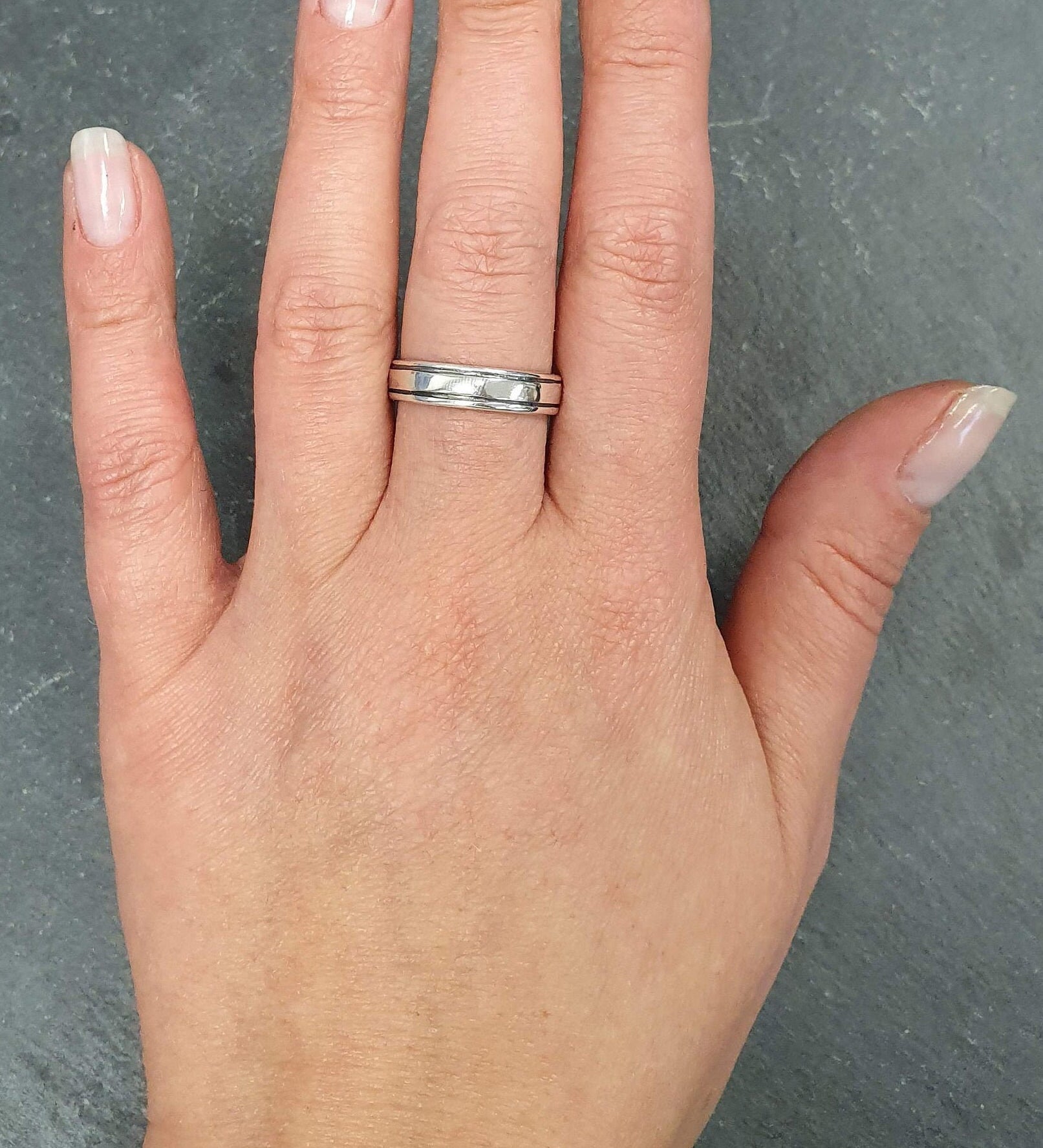 Silver Unisex Band, Sterling Silver Band, Wedding Band, Vintage Band, Oxidised Silver Band, Artistic Band, Solid Silver Ring, Silver Ring