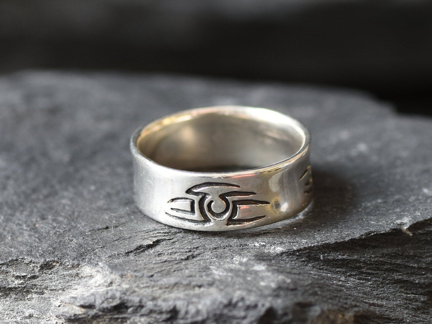 Chunky Silver Ring, Tribal Ring, Unisex Ring, Silver Band, Statement Ring, Unisex Jewelry, Artisan Jewelry, Solid Silver Ring, 925 Silver