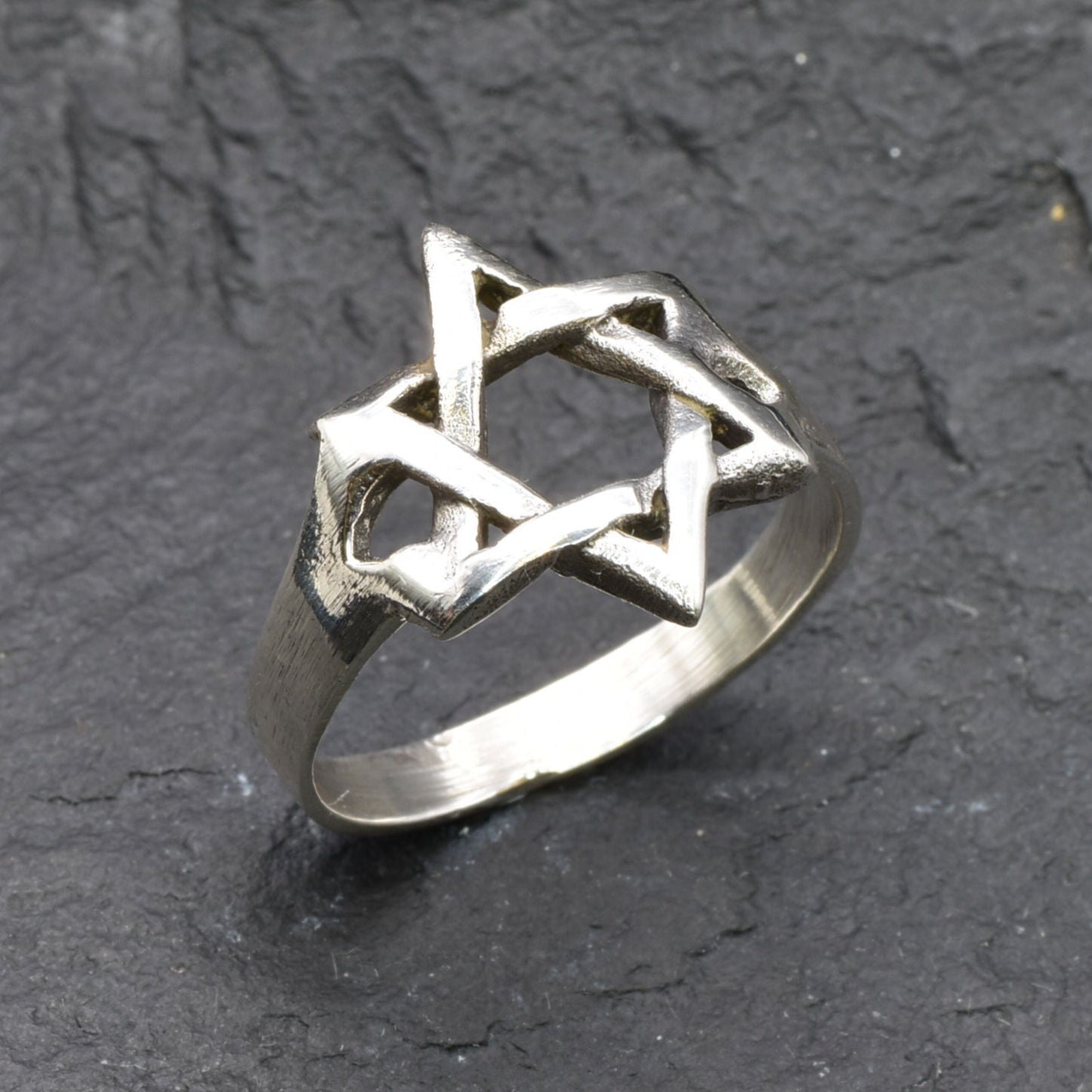 Star Ring, Star of David, Silver Star Ring, Jewish Ring, Six-Pointed Star, Jewish Star Ring, Solid Silver, Symbolic Ring, Sterling Silver