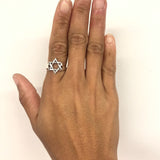 Star Ring, Star of David, Silver Star Ring, Jewish Ring, Six-Pointed Star, Jewish Star Ring, Solid Silver, Symbolic Ring, Sterling Silver