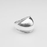 Bold Silver Dome Ring - Chunky Design in 925 Sterling Silver, ideal for everyday elegance and memorable gifting.