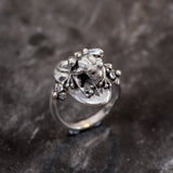 Silver Frog Ring - Small Frog Ring - Silver Animal Ring