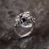 Silver Frog Ring - Small Frog Ring - Silver Animal Ring