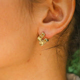 Gold Shoe Earrings, Boots Studs, Gold Plated Earrings, Ribbon Earrings, Cute Stud Earrings, Dainty Earrings, Baby Earrings, Vermeil Earrings