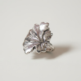 Stylish Silver Leaf Ring - Beautiful Maple Leaf Motif crafted in 925 Sterling Silver, ideal for gifts and daily wear.
