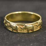 Gold Elephant Ring, Elephant Band, Gold Plated Ring, Thick Band, Animal Ring, Lucky Ring, Oriental Ring, Stackable Band, Gold Vermeil Ring