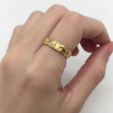 Gold Elephant Ring -  Elephant Charm Ring, Animal Lover Ring