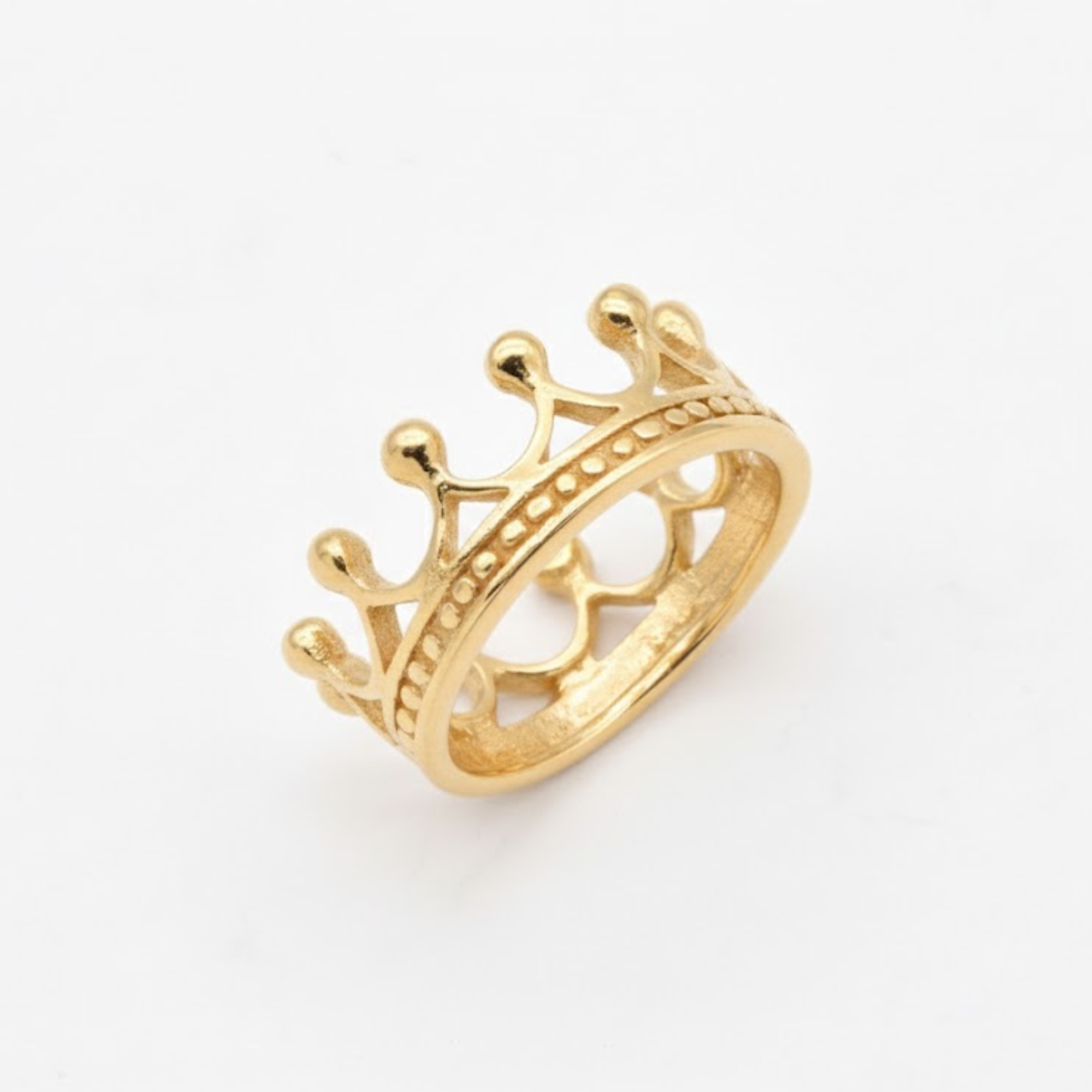 Gold Tiara Ring - Beautifully crafted in 18k Gold Vermeil, ideal for special occasions and a stylish everyday accessory.