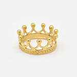 Gold Crown Ring - Luxurious 18k Gold Vermeil, designed for everyday elegance and a thoughtful gift for any celebration.