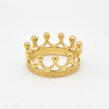 Gold Crown Ring - Luxurious 18k Gold Vermeil, designed for everyday elegance and a thoughtful gift for any celebration.