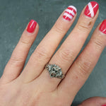 Silver Lion Ring - Lion Head Ring - Silver Animal Ring