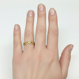 Chic Gold Artistic Ring in 18k Gold Vermeil, versatile for daily wear or gifting. A timeless piece for any occasion.