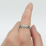 Elegant Silver Wavy Spiral Ring in 925 Sterling Silver, perfect for everyday use and special gifting occasions.