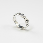 Silver Wavy Band - Silver Spiral Band - Silver Infinity Ring made in 925 Sterling Silver. Ideal for everyday wear and perfect for birthday gifting and special occasions.