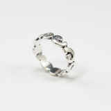 Silver Wavy Band - Silver Spiral Band - Silver Infinity Ring made in 925 Sterling Silver. Ideal for everyday wear and perfect for birthday gifting and special occasions.
