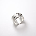 Ankh Ring, Egyptian Ring, Glyph Symbol Ring, Wide Band, Solid Silver Ring, Sturdy Ring, Thick Band, 925 Sterling Silver Ring, Key of Life