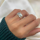 Ankh Ring, Egyptian Ring, Glyph Symbol Ring, Wide Band, Solid Silver Ring, Sturdy Ring, Thick Band, 925 Sterling Silver Ring, Key of Life