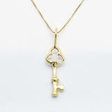Silver Key Pendant - Silver Friendship Necklace - Key Necklace