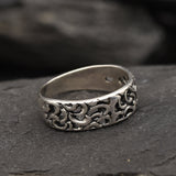 Silver Vintage Ring - Bali Band Ring - Everyday Ring