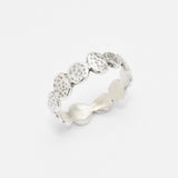 Gold Hammered Band, Bubble Band Ring, Minimalist Stackable Ring