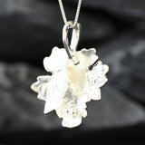 Silver Leaf Pendant - Autumn Necklace - Maple Leaf Necklace