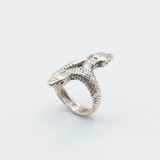 Silver Snake Ring - Long Snake Ring - Silver Serpent Ring