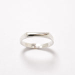 Silver Bar Ring - Flat Top Ring - Silver Horizontal Ring