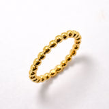 Silver Bubble Ring - Silver Beaded Ring - Silver Stackable Ring
