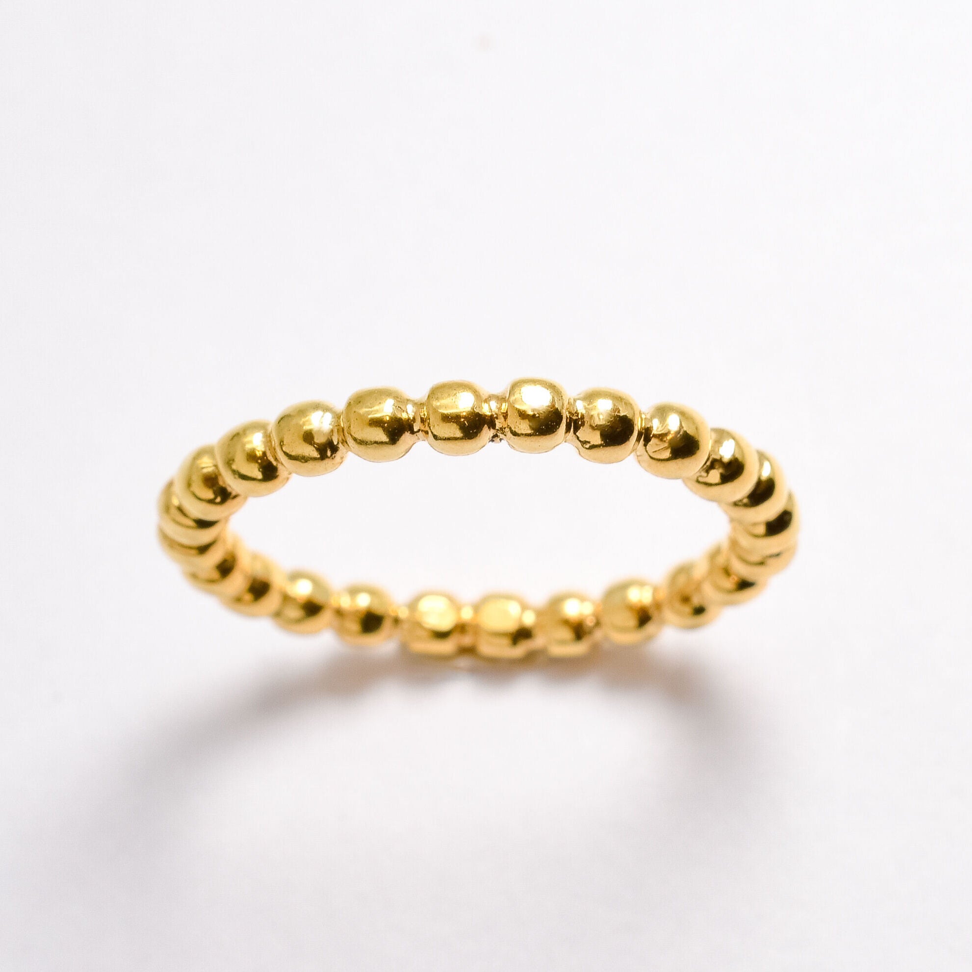 Silver Dainty Ring, Bubble Ring, Silver Stackable Ring, Stacking Band, Simple Silver Band, Beaded Ring, Ball Ring, 925 Silver Ring,Stackable(1)