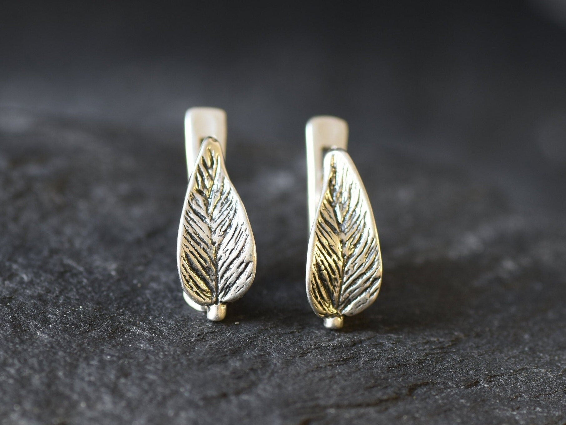 Feather Earrings, Dainty Feather Studs, Dainty Earrings, Bird Earrings, Tiny Earrings, Solid Silver Studs, Everyday Earrings, 925 Sterling