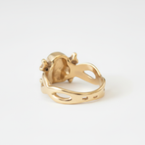 Gold Skull Ring - Exquisite 18k Gold Vermeil craftsmanship. A memorable accessory for personal style and gifting on special occasions.