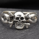 Skull Ring -  Gold Gothic Ring - Gold Skeleton Ring
